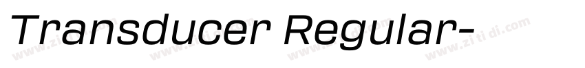 Transducer Regular字体转换